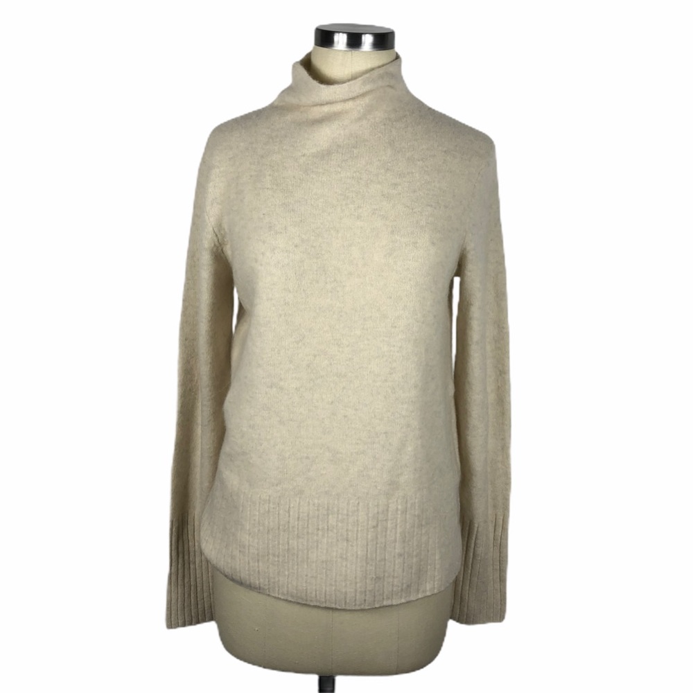 MADEWELL Cream Inland Turtleneck Sweater Med NWT - Picture 1 of 7